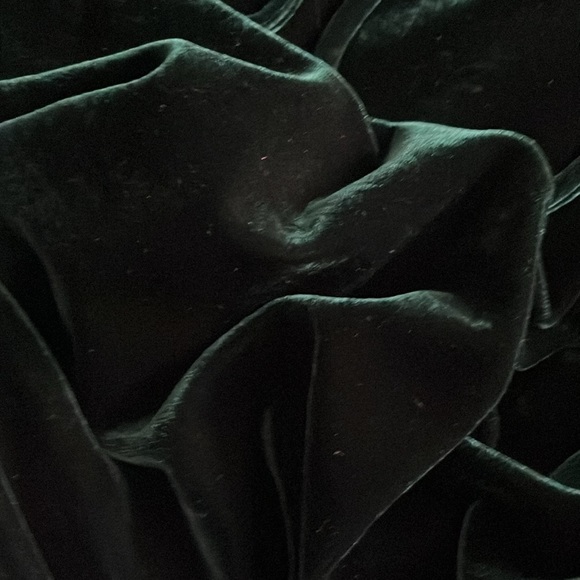 Entro 1X green velvet dressy tunic top. - Picture 10 of 11